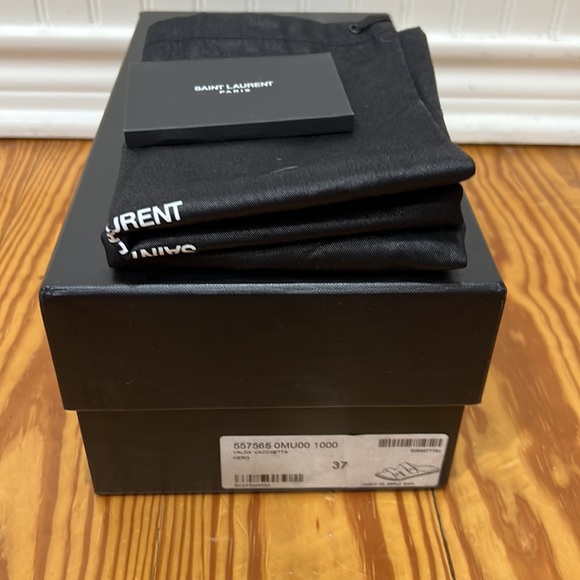 Saint Laurent Jimmy leather slides - Picture 7 of 9